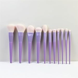 MADALIAN 11pcs Makeup Brush Set Loose Powder Brush Eye Shadow Brush Set Beauty Tools Complete Set