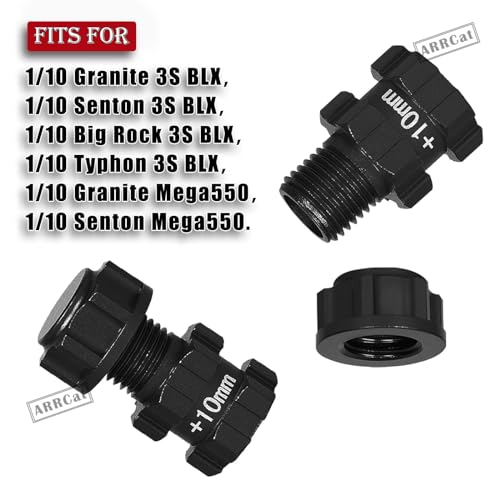 Adaptateurs hexagonaux 14mm à 17mm en aluminium pour Arrma 1/10 BLX