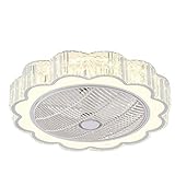 [Diseño creativo]: la superficie del cuerpo de la lámpara se compone de columnas de cristal simples y elegantes, combinando las funciones de las lámparas de techo y los ventiladores de techo, puede reemplazar los acondicionadores de aire para enfriarse en el verano caluroso y ahorrar energía, se puede utilizarComo una iluminación y un regulador de temperatura.