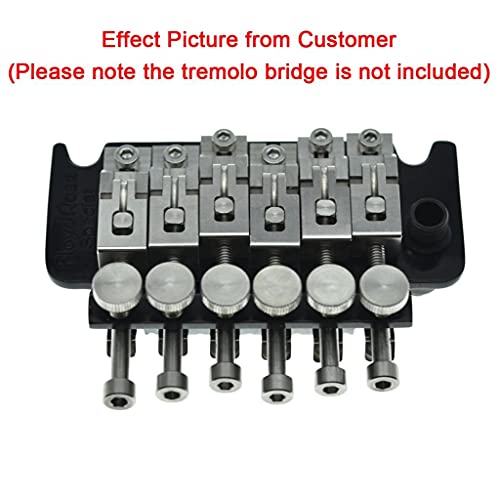 KAISH Chevalet de vibrato en acier inoxydable avec double verrouillage et vis pour trémolo Floyd Rose - Les Beatles, Paul McCartney, John Lennon, RIngo Starr, George Harrison KAISH Chevalet de vibrato en acier inoxydable avec double verrouillage et vis pour trémolo Floyd Rose – Image 7