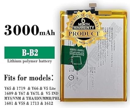 Image of THE BATTERY STORE Original B-B2 Battery for Vivo V5 / V5S /Y66 / Y66L / Y67 / Y69 Battery with 6 Month Warranty **** (PPP271)