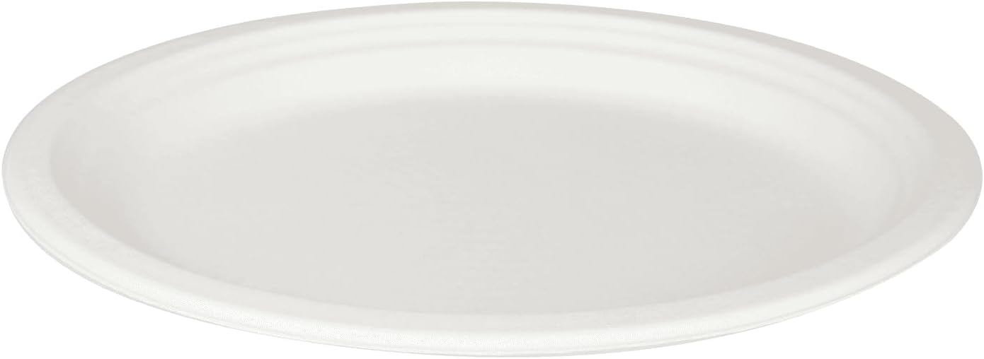KARAT EARTH 12.5''x10'' PFAS Free Compostable Bagasse Oval Plates, KE-BPO12510-1CFF - 500 ct