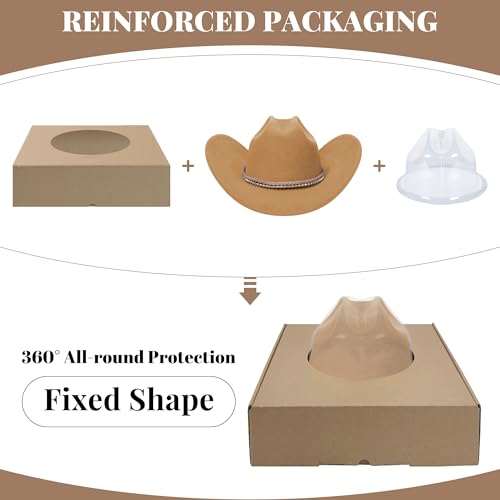 Image of Cowboy Hats for Women and Men with Wide Brim Felt Western Hats for Cowgirls and Cowboys
