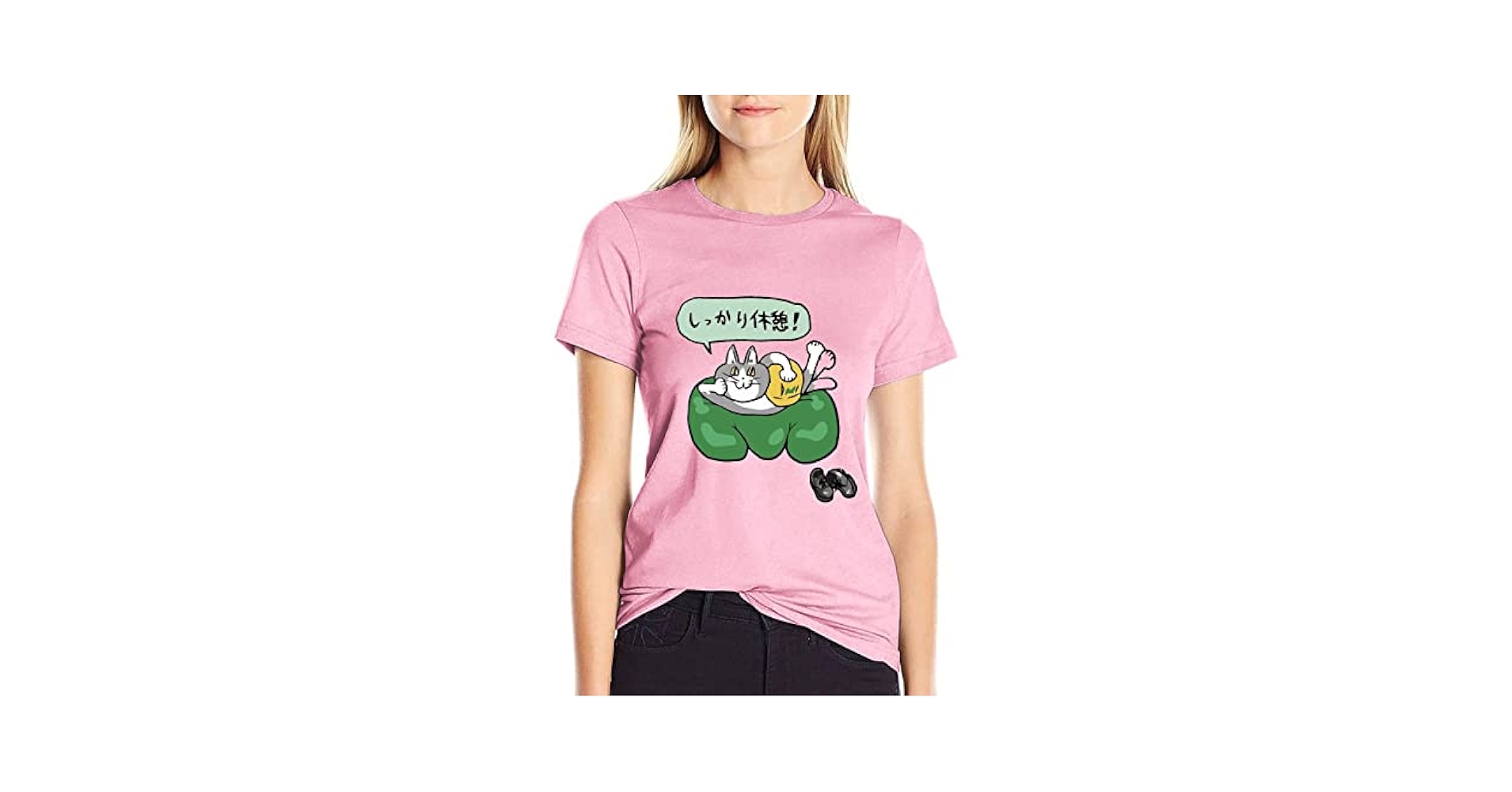Amazon.co.jp: 仕事猫 半袖 Tシャツ レディース 夏 コットン100