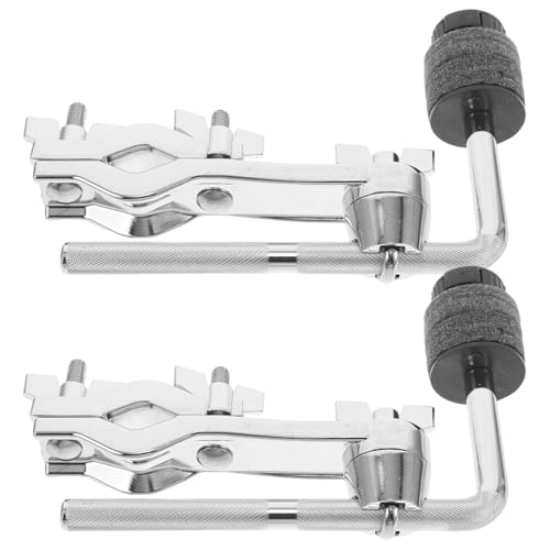 2 piezas Soporte de Clamp para Splash Cymbal con Brazo Ajustable miniatura 1