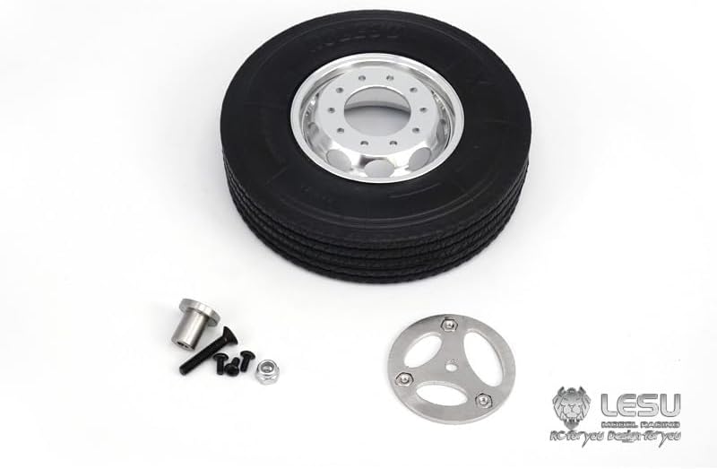 TOUCAN RC HOBBY 1/14 Scale LESU Handmade DIY for Tamiya Coupler 5th Wheel Parts Spare Tire Tractor Truck Car Model