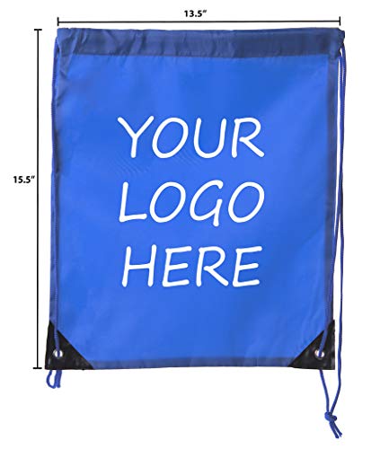 Mato & Hash Custom Bags With Your Logo | 500PK Promotional Drawstring Backpack - 500PK Royal CE25002