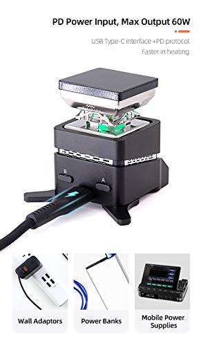 MHP30 Préchauffeur à Plaque Chaude MINIWARE 60W pour soudage électronique