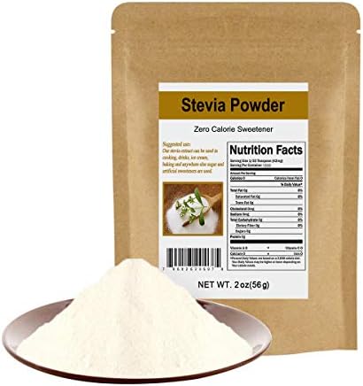 CCnature Stevia Powder Extract Natural Sweetener Zero Calorie Sugar Substitute 2 oz