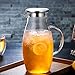 Produktbild starter Glas Wasserkrug - Glasflasche Wasserkocher explosionsgeschützte hitzebeständig Haushalts Hotel Restaurant Frühstück Saft Flasche 1.8L