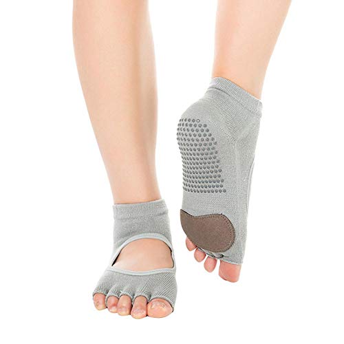 Seayahy Yoga Socks | Non Slip Sticky Grip Accessories For Women & Men | Hot Yoga, Pilates, Barre, Ballet, Dance, Home For Balance & Stability