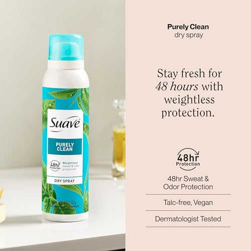Suave Purely Clean Desodorante Antitranspirante Spray Seco 3.8oz 12 pack miniatura 2