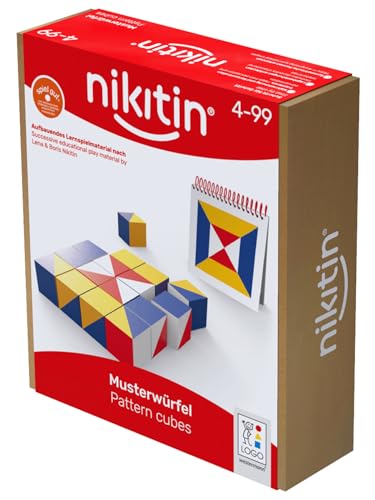 Musterwürfel Das Nikitin Material N1 cubes de motifs en bois pour le développement cognitif