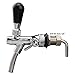 OneBom Beer Tap with Flow Control, Beer Draft Faucet Adurable, with Black Handle Lever & Liquid Ball Lock Post for Keg Home Bar