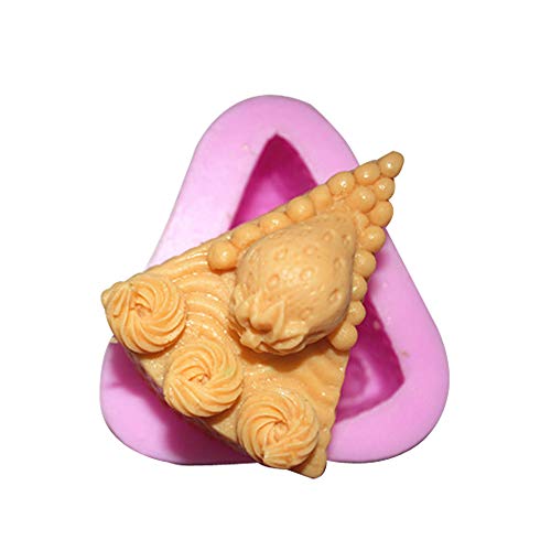 BINGBINGMOLD 3D Strawberry Cake Craft Art Silicone Soap Mold Craft Molds DIY Handmade Candle Mold Chocolate Mold Moulds (M06) BINGBINGMOLD 3D Strawberry Cake Craft Art Silicone Soap Mold Craft Molds DIY Handmade Candle Mold Chocolate Mold Moulds (M06)