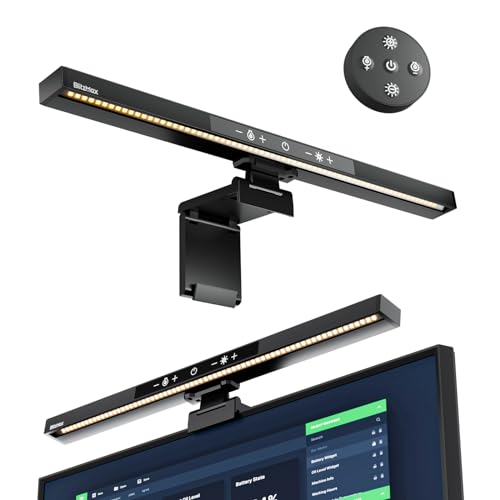 Remote-Controlled USB Monitor Light Bar with Adjustable Color Temperature and Dimming for Home Office and Gaming
