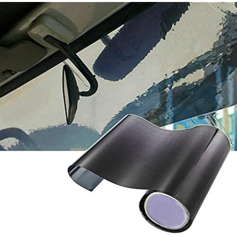 RANRAO 150x20CM Anti-glare Strips Car Windscreen Sun Visor Strips Tint Film Gradual Colour Glossy DIY Car Windscreen Protection Shade Sticker Cover