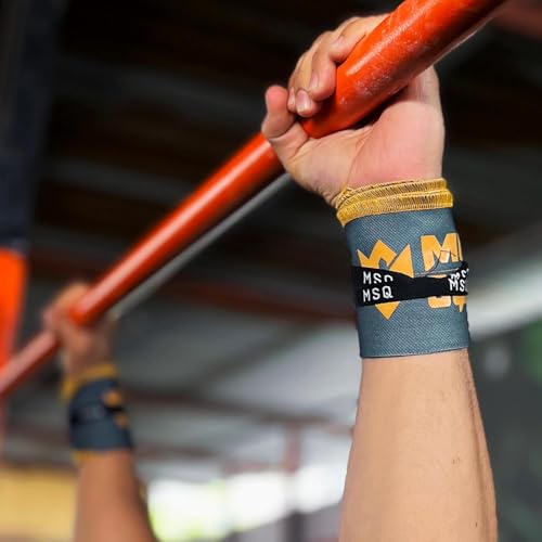 Image of Wrist Wraps for Calisthenics & Weightlifting - Heavy Duty Wrist Support & Stability (Urban Grime)