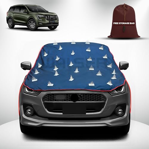 Image of WALSER Spike Car Cover for Mahindra XUV 700 | Anti-Climb Nail Guard for Dogs & Monkeys | Protects Bonnet, Roof & Dicky | UV, Dust & Snow Protection | Spike Cover with 4 Adjustable Hook