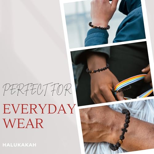 Pulsera para hombre con piedra natural Halukakah miniatura 4