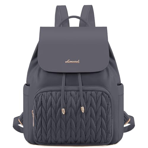 LOVEVOOK Mini mochila feminina, Cinza, 13 inch