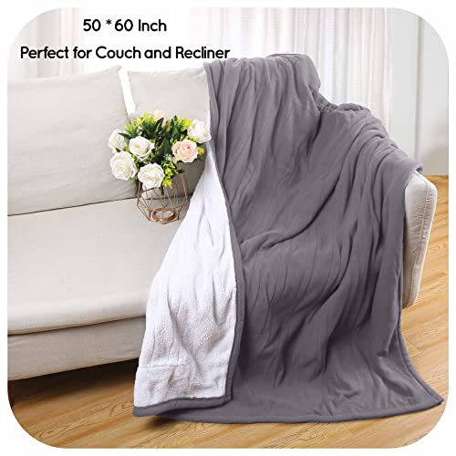 Duoduo WDJ-EBA-TH-Y Electric Blanket Heated Throw 50 Inchx60 Inch Size, Super Soft Polar Fleece & Sherpa Fabric thumb #7