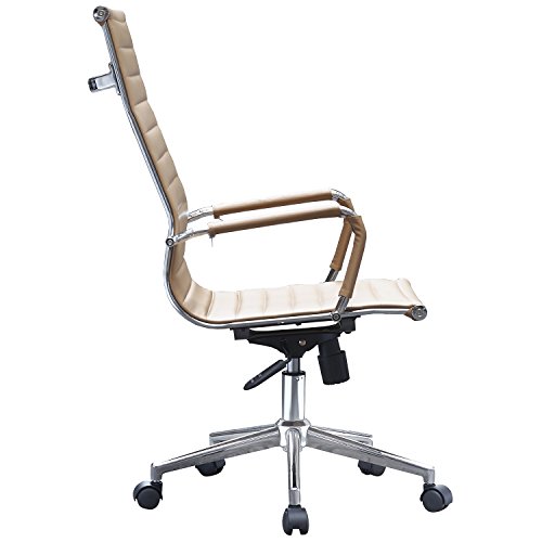 2Xhome Cosmo(Tan) Office Chair, High Back #TOP5