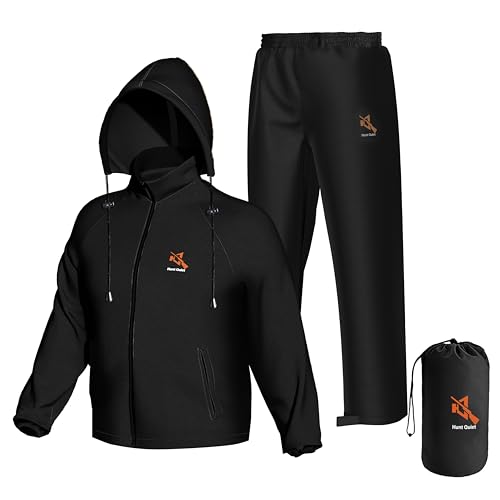 Hunt Quiet Rainsuit Black (XXL)