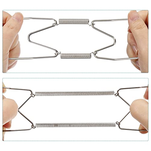 Image of uxcell 12 Pieces Plate Hanger, 4 6 8 Inch Stainless Steel Invisible Wall Plate Hangers with 12Pcs Wall Hooks and 50Pcs Protectors for Decorative Plates, Silver