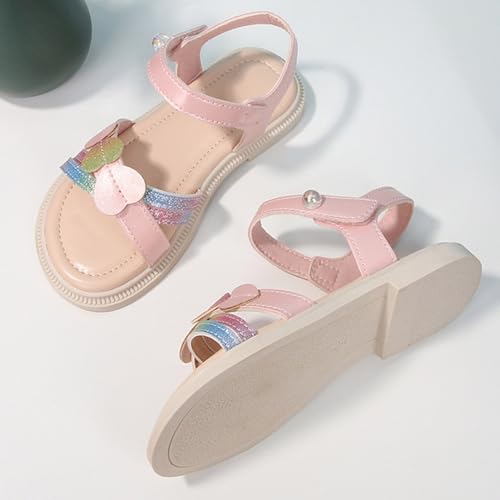 IWIHMIV Girls Platform Sandals Girls Soft Bottom Open Toe Princess Flat Beach Shoes Comfortable Summer Walking Sandals4