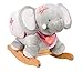 Nattou Animal à Bascule Éléphant Adèle, 10-36 Mois, 60 x 39 x 50 cm, Rose/Gris