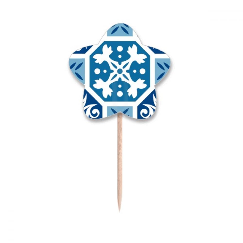 Cure-dents Maroc bleu pour réussir vos décorations de cupcakes sans effort