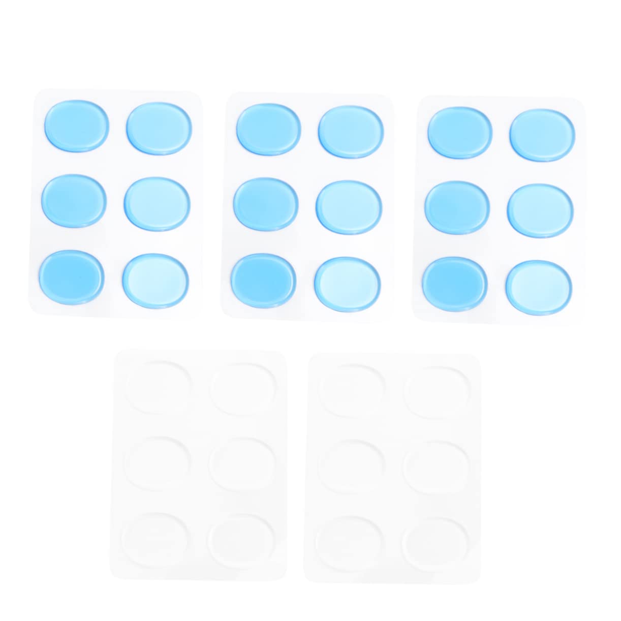 Kisangel 30Pcs Drum Dampeners Gel Pads Self Adhesive Silicone Drum Silencers for Noise Reduction Tone Control Transparent Color for Drumming Practice and Performance