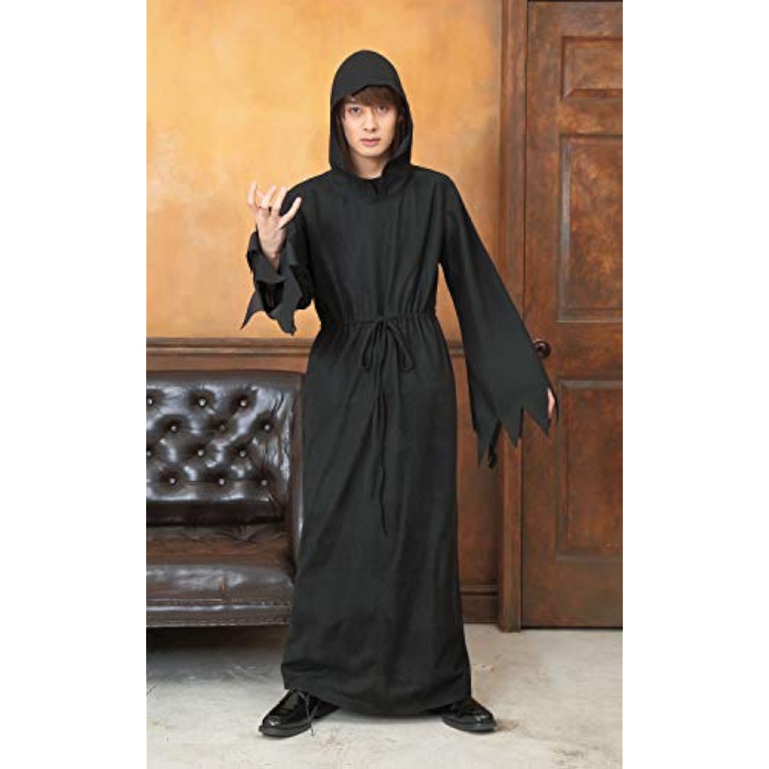 クリアストーン(Clearstone) コスプレ ハロウィン ムンクローブ メンズ ブラック 詳細画像4