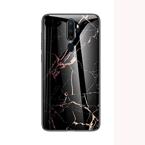SHIEID Cover per Oppo F3 Cover,Vetro temperato Marmo Ultra Sottile