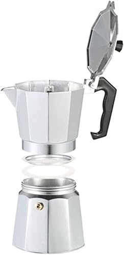 Miniatura 5 de Cafetera italiana de aluminio para estufa de café (3 tazas5.1 fl oz)