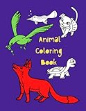  Animal Coloring Book: For Ages 2+ 100 Pages of Simple Big Animal Pictures in a 8.5\