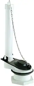 EZ-FLO 40053 Válvula de descarga de vaso sanitário universal para tanque, 8 x 10 x 26 cm, branca