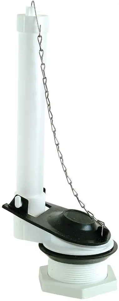 EZ-FLO 40053 Válvula de descarga de vaso sanitário universal para tanque, 8 x 10 x 26 cm, branca