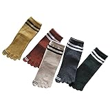 [LDGSUPH] 五本指ソックス レディース 5本指靴下スポーツくつした 水虫対策 くるぶし丈 5本指ソックス 22-25cm 5足セット 吸汗速乾 シンプル