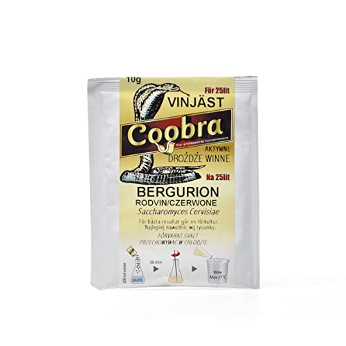 Levadura Activa para Vino BERGURION (Borgoña) 10g – Para 25–30L de Vino Tinto o Rosado – Levadura en Polvo Seca