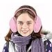 MAGICLULU Plush Ear Muffs Women’s Ear Warmers Pink Faux Fur Outdoor Earmuffs Winter Fashionable for Cold Weather