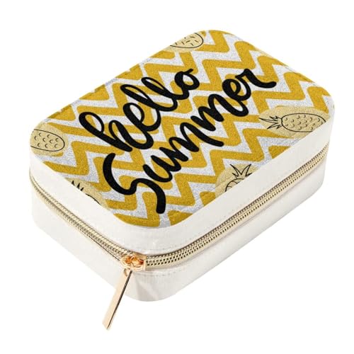 Boîte à bijoux Hello Summer avec fermeture éclair, le cadeau idéal