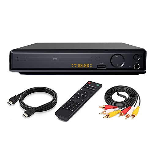 BAOSHIDAER Reproductor de DVD 4K BLU-Ray Eye Protection, reproducción de HDMI Home VCD HD, con Enchufe USB/Memoria apagada