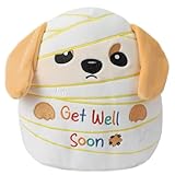NIUBEHOHO Get Well Soon Dog Plush – Adorable Labrador Stuffed Animal with Bandage Theme, Perfect Get Well Gift for Loved Ones 9 Inch