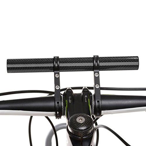 Coherny New Carbon Tube Bike Flashlight Holder Handle Bar Bicycle Accessories Extender Mount Bracket 3 Colors