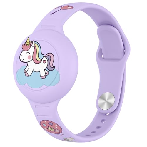 Meliya Pulsera para Airtag Impermeable niños,Funda de Correa de Silicona...