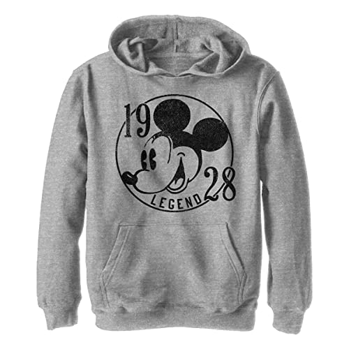 Pull à capuche Disney Characters vêtement polaire enfant sweat gris chiné athletic taille S