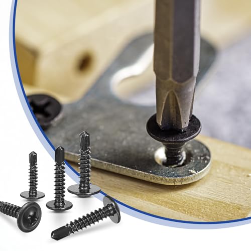 Tornillos autorroscantes 250 unidades 8x1/2 acero inoxidable miniatura 5
