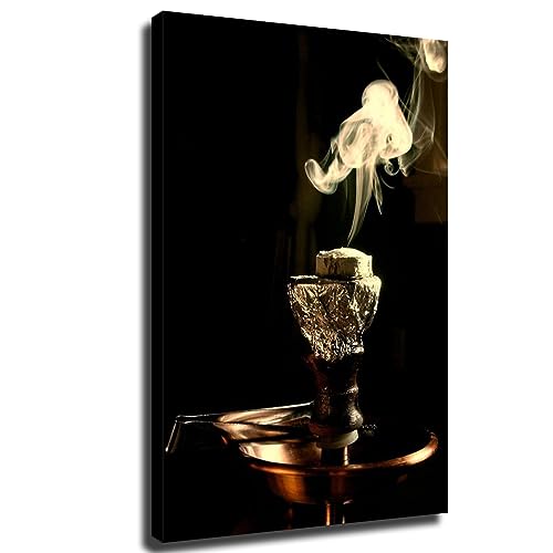 ESasam Hookah Bar Hookah Lounge Poster Picture Print Canvas Wall Art Bedroom Office Room Living Room Decor Gift (unframed,8x10inch)